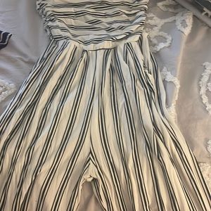 Black and white romper